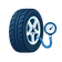 Icono de Aire para ruedas